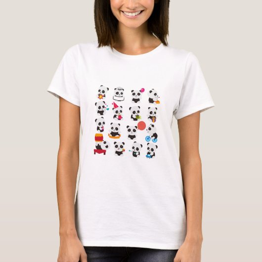 Panda Design T - Shirt (Vorderseite)