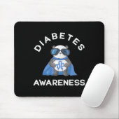 Panda Diabetic Typ 1 Diabetes Awareness Support K Mousepad (Mit Mouse)
