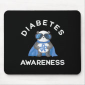 Panda Diabetic Typ 1 Diabetes Awareness Support K Mousepad (Vorne)