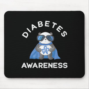 Panda Diabetic Typ 1 Diabetes Awareness Support K Mousepad
