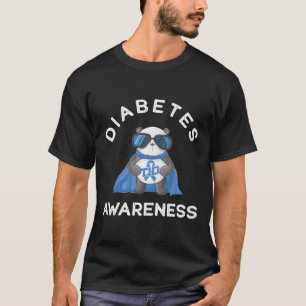 Panda Diabetic Typ 1 Diabetes Awareness Support K T-Shirt