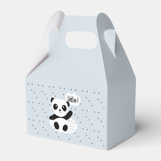 Panda dice Hola Geschenkschachtel (Rückseite)