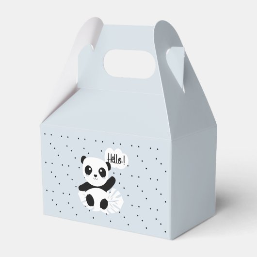 Panda dice Hola Geschenkschachtel (Vorderseite)