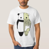Panda Dichotomie: Das Leben und die Knochen T-Shirt (Vorderseite)