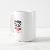 Panda, die Liebe schenkt Kaffeetasse (Vorderseite Links)