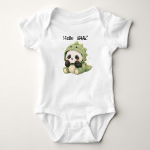 Panda-Dinosaurier-Kostüm-Babysuit mit individuelle Baby Strampler