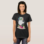 Panda Diver Snorkel Diving T-Shirt (Vorne ganz)