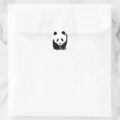 Panda Dreieckiger Aufkleber (Tasche)