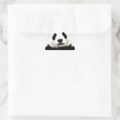 Panda Dreieckiger Aufkleber (Tasche)