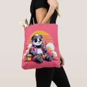 Panda Drinking Juice Elegant Tasche (Von Nahem)