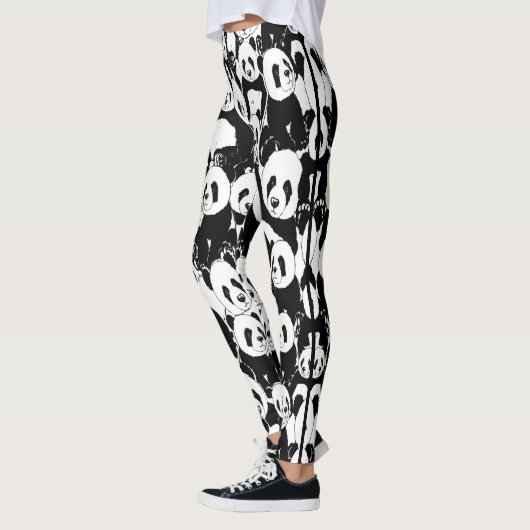 Panda-Druck Leggings (Links)