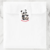 Panda Drummer Stickers individuell anpassbar (Tasche)