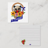 Panda : Du bist so lieblich Note Card Mitteilungskarte (Vorne/Hinten)