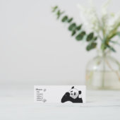 Panda - dünn mini visitenkarte (Stehend Vorderseite)