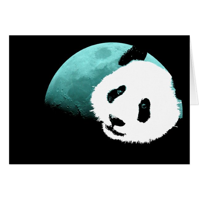Panda durch den Mond (Vorderseite (Horizontal))