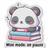 Panda durmiendo aufkleber (Vorderseite)