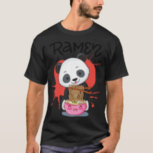 Panda Eat Ramen - Süße Tier Friendly Panda T-Shirt