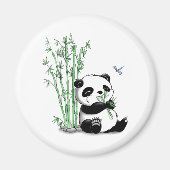 Panda Eating Bamboo Magnet (Vorne)