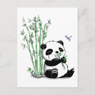 Panda Essen Bambus Geschenke Zazzle De