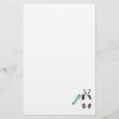 Panda Eating Bamboo Stationery Briefpapier (Vorderseite)