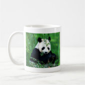 Panda Eating Blätter Kaffeetasse (Links)