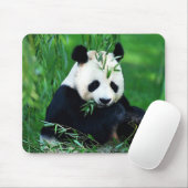 Panda Eating Blätter Mousepad (Mit Mouse)