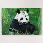 Panda Eating Blätter Puzzle (Horizontal)