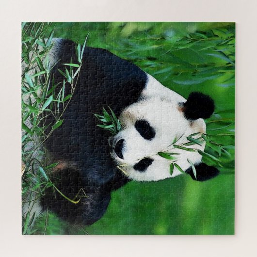 Panda Eating Blätter Puzzle (Horizontal)
