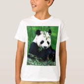 Panda Eating Blätter T-Shirt (Vorderseite)
