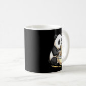 Panda Eating Funny Ramen Noodles  Kaffeetasse (VorderseiteRechts)