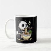 Panda Eating Funny Ramen Noodles  Kaffeetasse (Links)