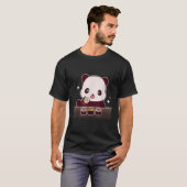 Panda Eating Sushi Panda Bear T-Shirt (Vorne ganz)