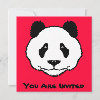Panda Einladung / Karte