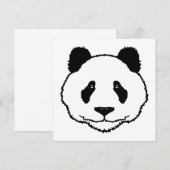 Panda Einladung / Karte (Vorne/Hinten)