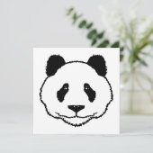 Panda Einladung / Karte (Stehend Vorderseite)