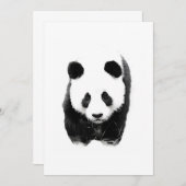Panda-Einladungen Einladung (Vorne/Hinten)