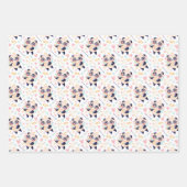 Panda Elephant Koala Liebe Wrapping Paper Set 3 Geschenkpapier Set (Vorderseite)