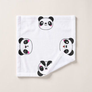 Panda Emoji Bad-Tuch Waschlappen