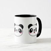 Panda Emoji Kaffee-Tasse Tasse (VorderseiteRechts)