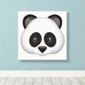 Panda - Emoji Leinwanddruck (Insitu (Holzboden))