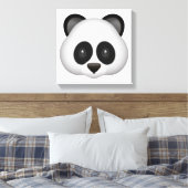 Panda - Emoji Leinwanddruck (Insitu (Schlafzimmer))