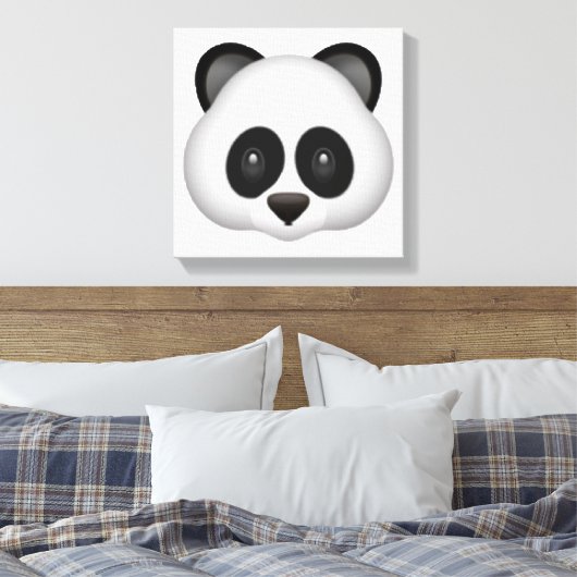 Panda - Emoji Leinwanddruck (Insitu (Schlafzimmer))
