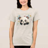Panda Enjoy Things Tri-Blend Shirt (Vorderseite)