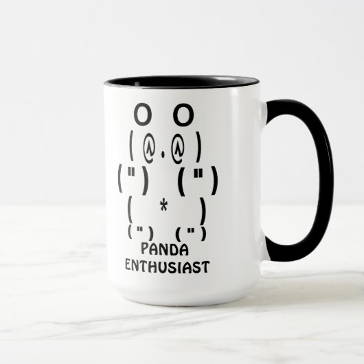 Panda-Enthusiast Tasse (Rechts)