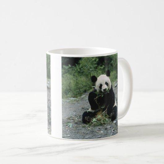 Panda-Essen Kaffeetasse (VorderseiteRechts)