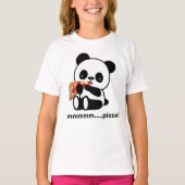 PANDA ESSEND PIZZA - niedlich T-Shirt (Vorderseite)