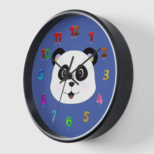 Panda Face Acrylic Wall Clock Uhr (Winkel)