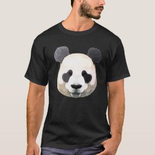 Panda Face Niedlicher Gigant Panda Bär Wilde Tiere T-Shirt
