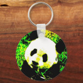 Panda Face Pop Art Key Chains Schlüsselanhänger (Vorderseite)