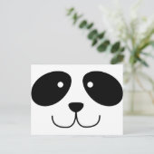 Panda Face Postcard Postkarte (Stehend Vorderseite)